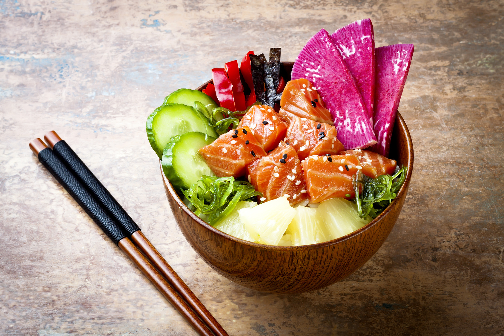 Zalm-poke-bowl- POKÉ BOWL ZALM 