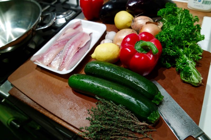 1 RATATOUILLE MET GEBAKKEN MAKREELFILET