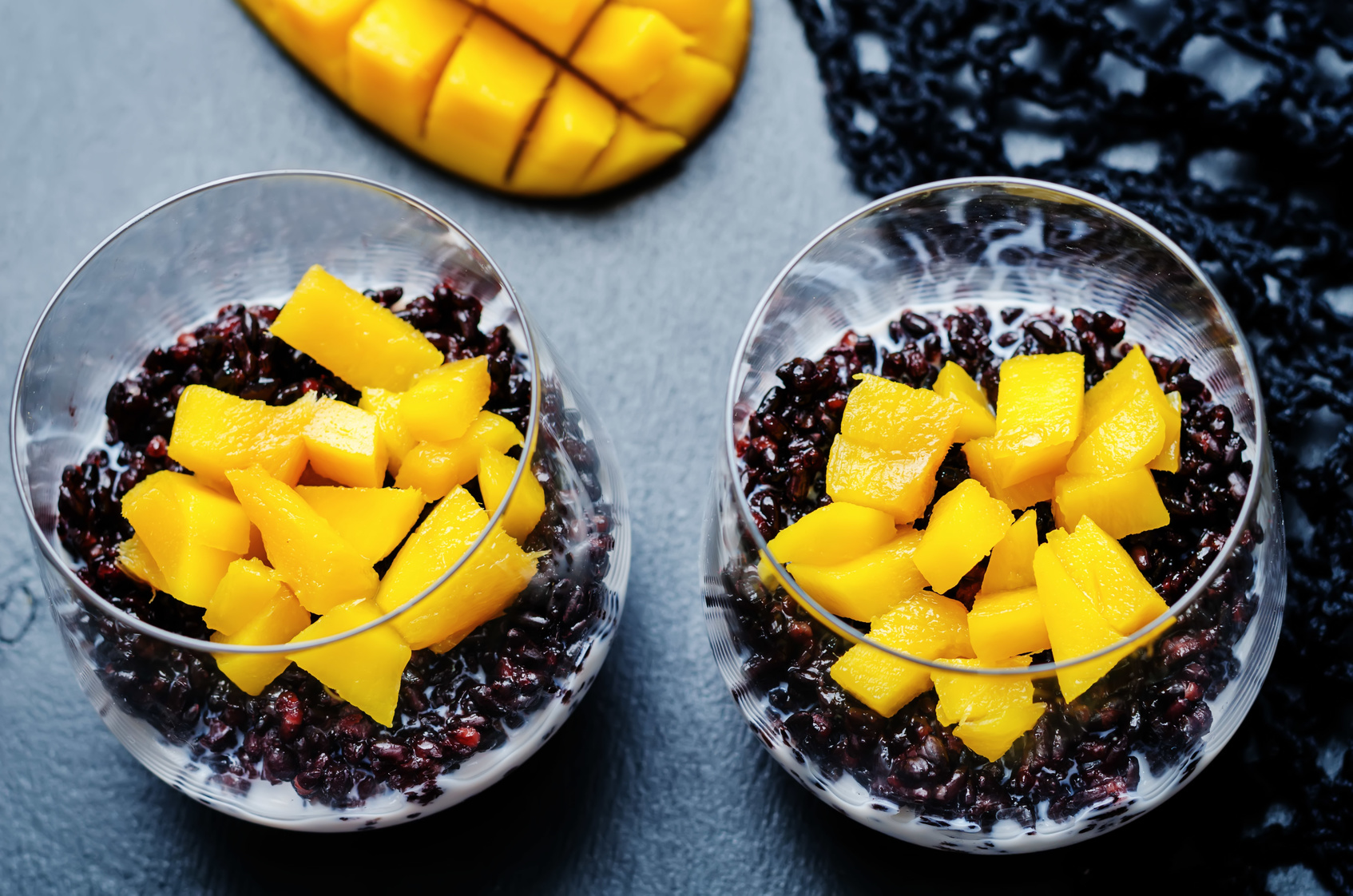 zwarterijstpudding1 CREAMY BLACK RICE & MANGO PUDDING