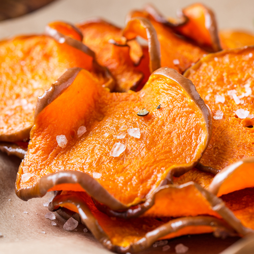 sukartoffelchips ZOETE AARDAPPEL CHIPS