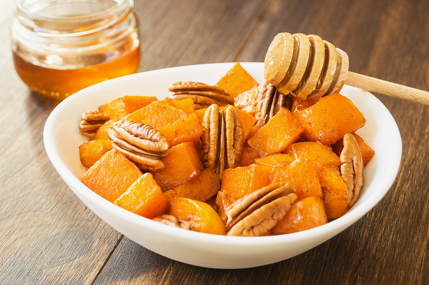 GEROOSTERDE POMPOEN MET PECANNOTEN