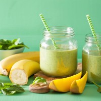 MANGO SMOOTHIE MET AVOCADO, BANAAN &amp; SPINAZIE 